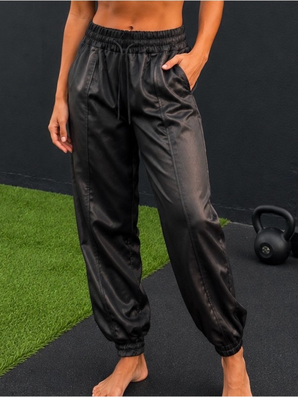 Derek Lam 10 Crosby Satin Jogger Pants